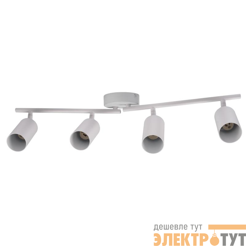 Светильник PCL-0504 4xGU10 IP20 230В WH настен./потолочн. декор. под лампу JazzWay 5066748