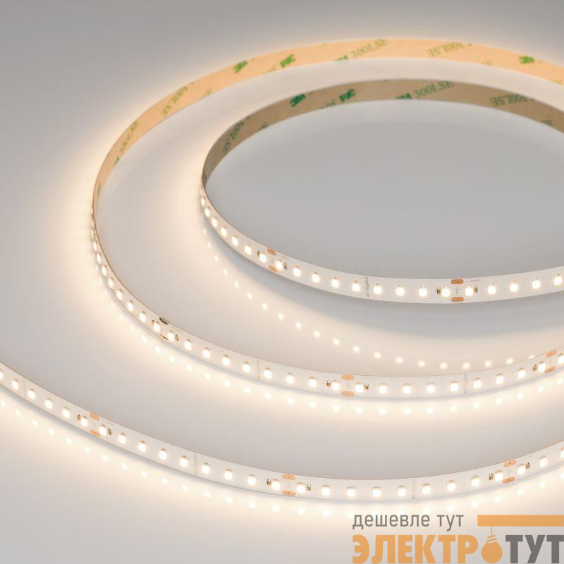 Лента светодиодная UL-A126-10mm 24V Warm 3000К 8Вт/м IP20 высок. эффект. 165лм/Вт (уп.5м) Arlight 044497