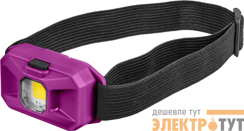 Фонарь светодиодный налобный 90 861 OPT-H05-3AAA 1COBХ3Вт 3реж 90лм 3хААА IP20 ОНЛАЙТ 90861