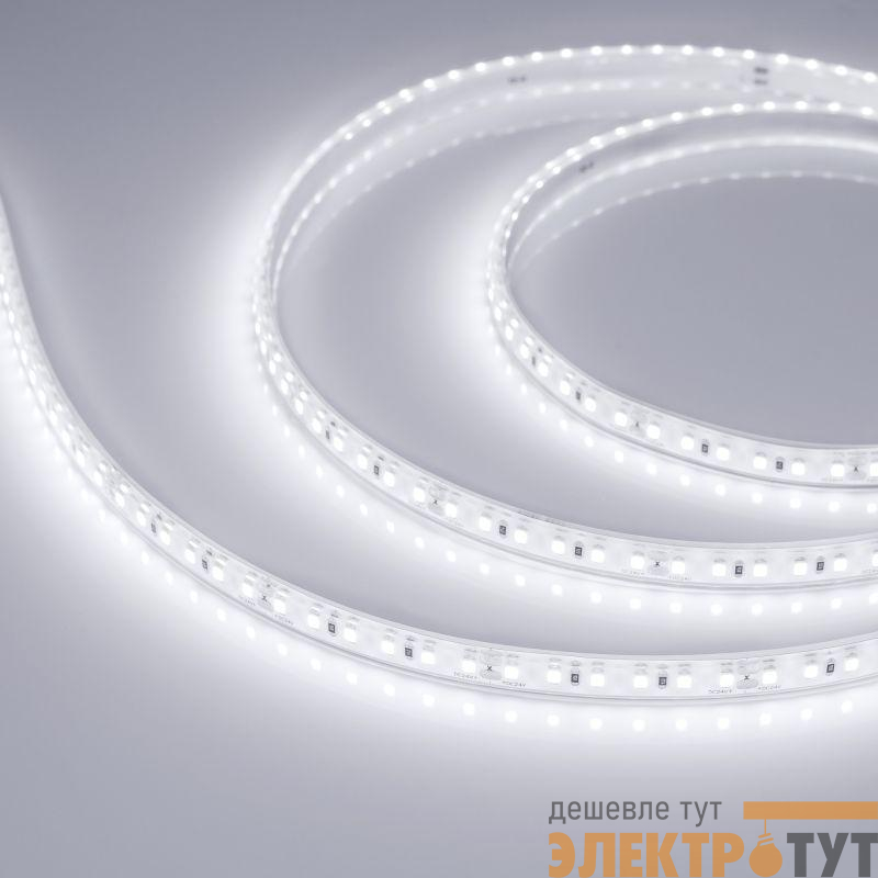 Лента светодиодная RTW-PU-A120-10.5mm 24V White 6000К 16.8Вт/м IP68 Wire 2м герметичная (уп.5м) Arlight 029391(3)