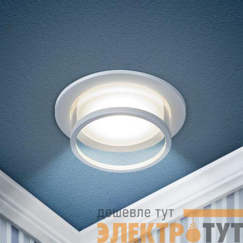 Светильник декоративный DK99 WH MR16 GU5.3 встраив. бел. ЭРА Б0058393