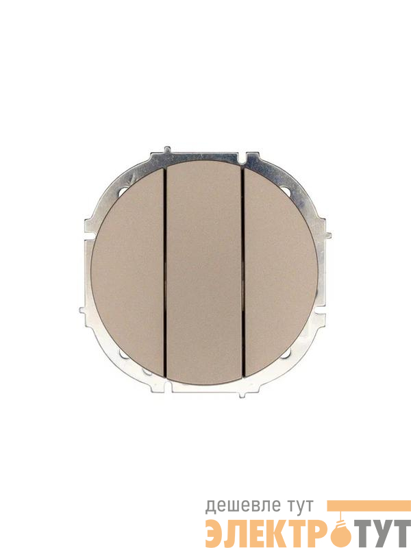 Выключатель 3-кл. СП OSEN механизм титан LEZARD 743-3788-109