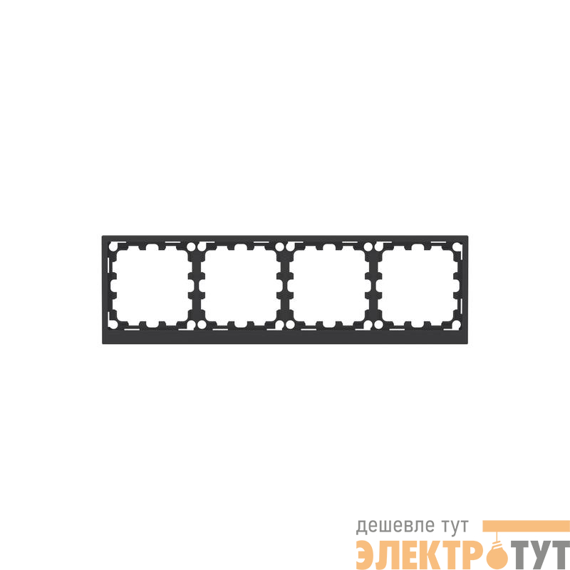 Рамка 4-м KANT черн. уголь DKC 7012908
