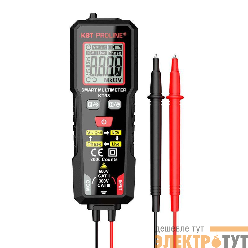 Мультиметр цифровой KT 93 PROLINE КВТ 91916