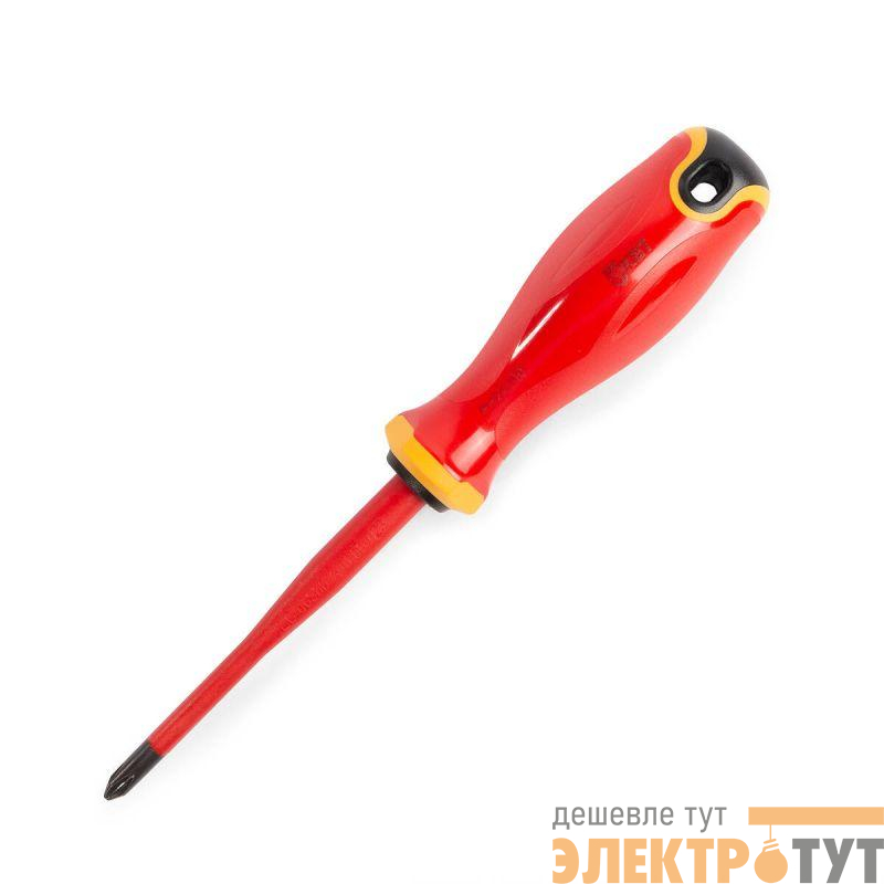 Отвертка диэлектрическая PH2х100 СЛИМ КВТ 103008