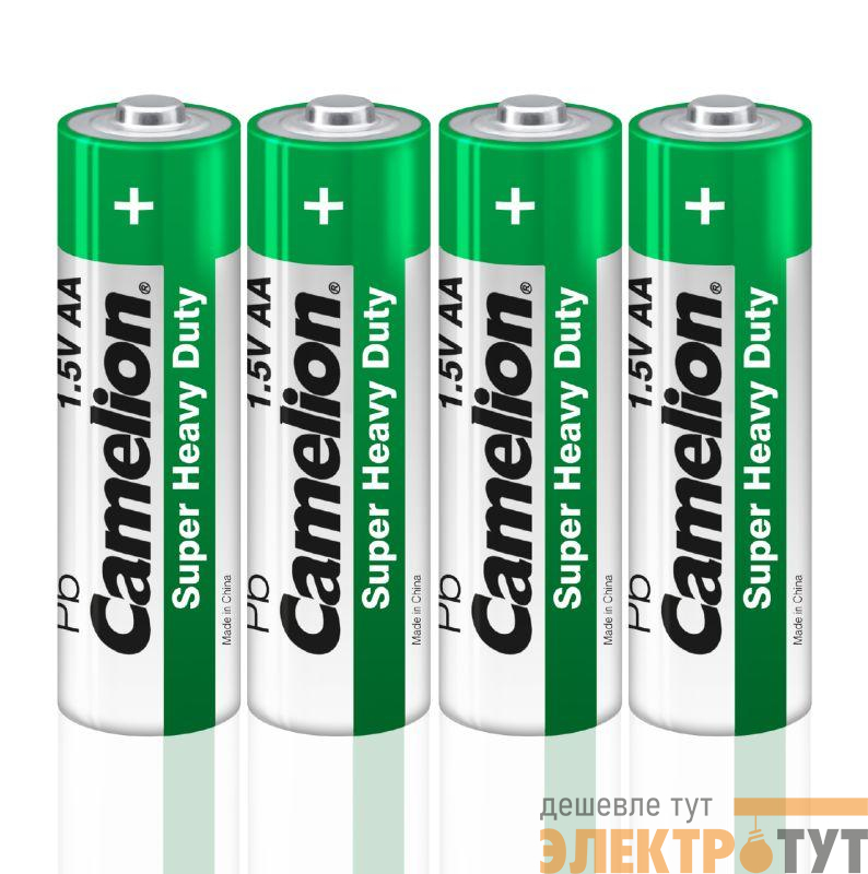 Элемент питания солевой AA/R6 1.5В R6P-SP4G SR-4 (уп.4шт) Camelion 1660