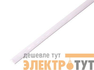Трубка термоусадочная ТУТ нг 5.0/2.5 бел. 1м (уп.50шт) Rexant 20-5001