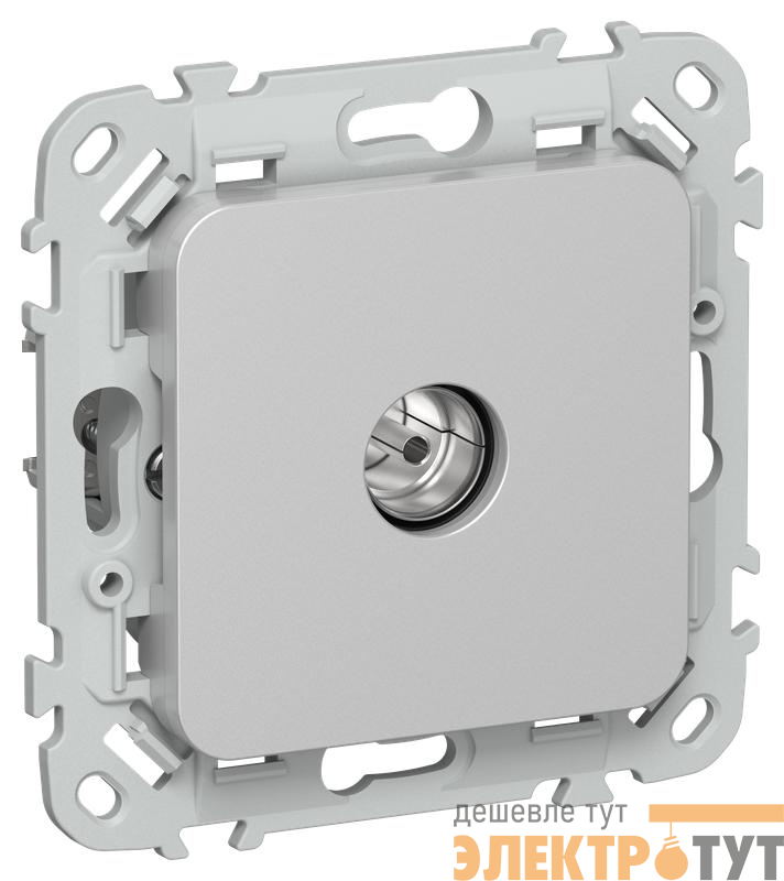 Розетка телевизионная оконечная СП FLITE РТВм-1-1-1-ФлА тип M экранир. механизм алюм. IEK FI-A13-O-K47