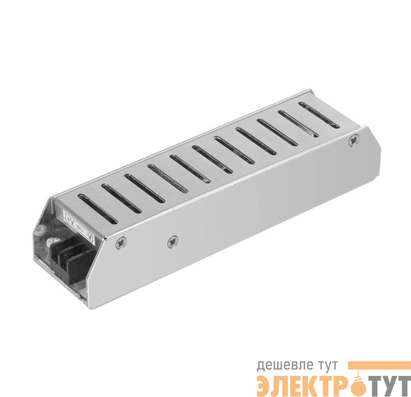 Блок питания для светодиодной ленты 60Вт 5А 12В IP20 BSPS метал. JazzWay 3329327A