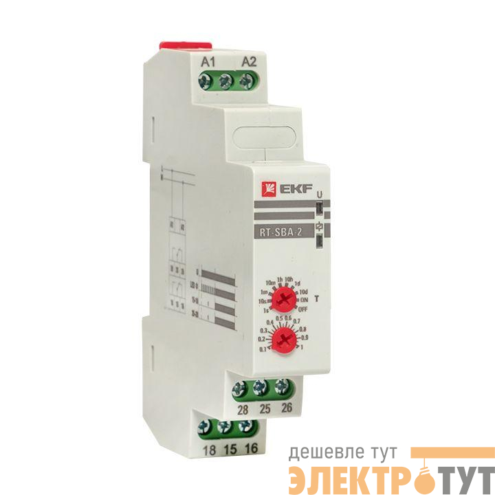 Реле времени RT-SBA-2 (задержка времени включ.) PROxima EKF rt-sba-2