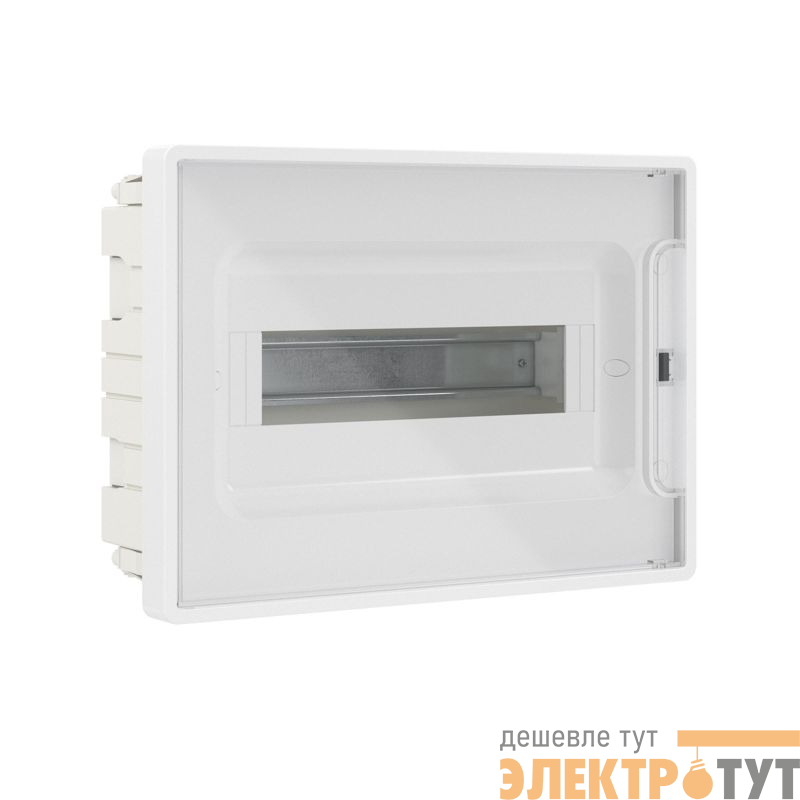 Щиток встраиваемый Фрейм (FRAME) ЩРв-п-12 12мод. с прозр. дверцей с 2 шинами PEN на 6 и 8 отверст. бел. DKC F12B1WT