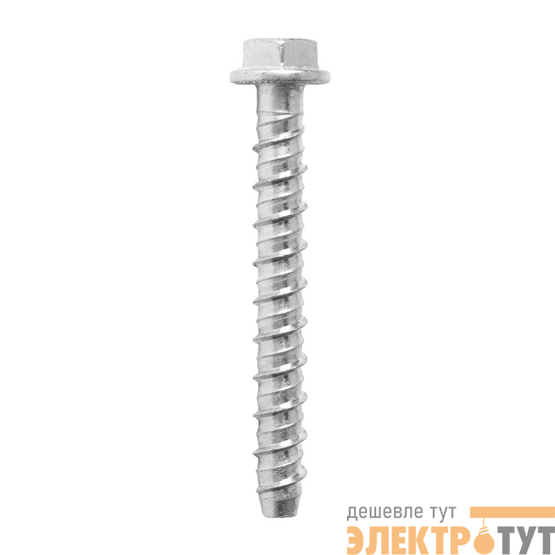 Анкер-шуруп для бетона с шестигранной головкой и пресс-шайбой 8х75мм DKC CM360875