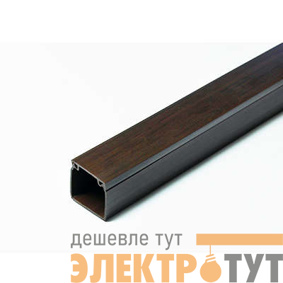 Кабель-канал 25х25 L2000 с двойн. замком пластик венге Урал Пак КК-4825025-060