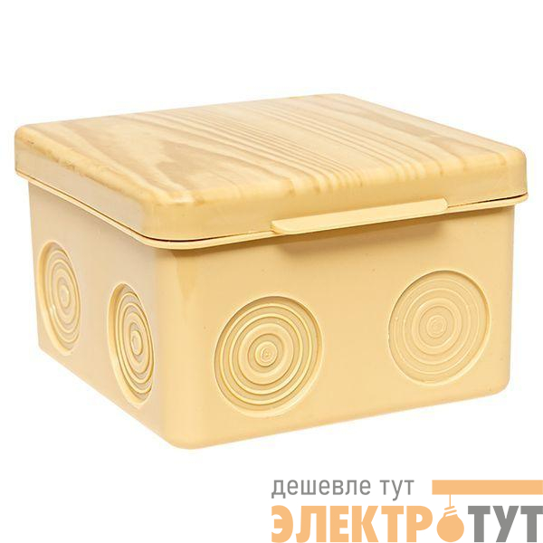 Коробка распаячная КМР-030-035 пылевлагозащ. 80х80х54 без мембранных вводов свет. дерево PROxima EKF plc-kmr-030-035-s