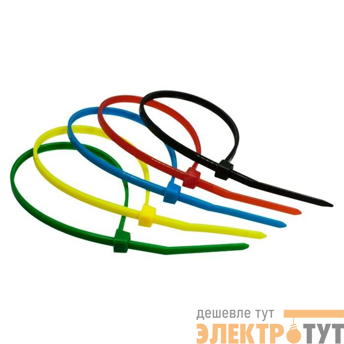 Стяжка нейлоновая 2.5х100мм 5 цветов (уп.100шт) SUPRLAN 06-1014