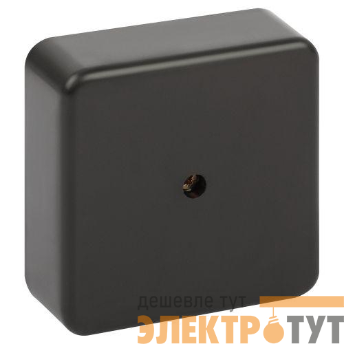 Коробка распаячная 75х75х28мм без клеммы IP40 черн. BS-B-75-75-28 Эра Б0061809