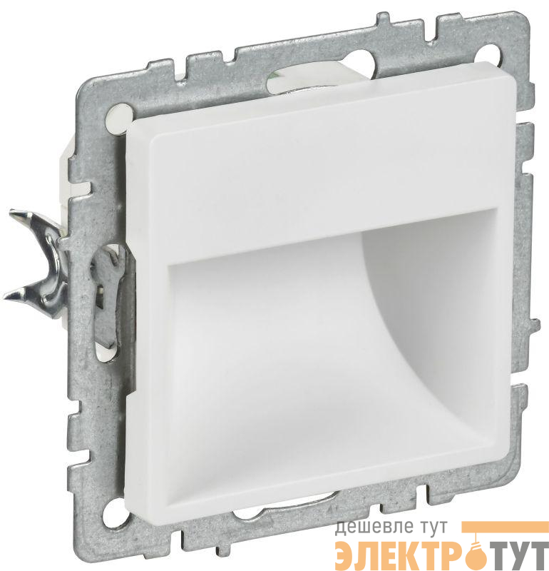 Подсветка светодиодная BRITE ПЛ20-БрАБ встраив. механизм арктич. бел. IEK BR-FL20-K91