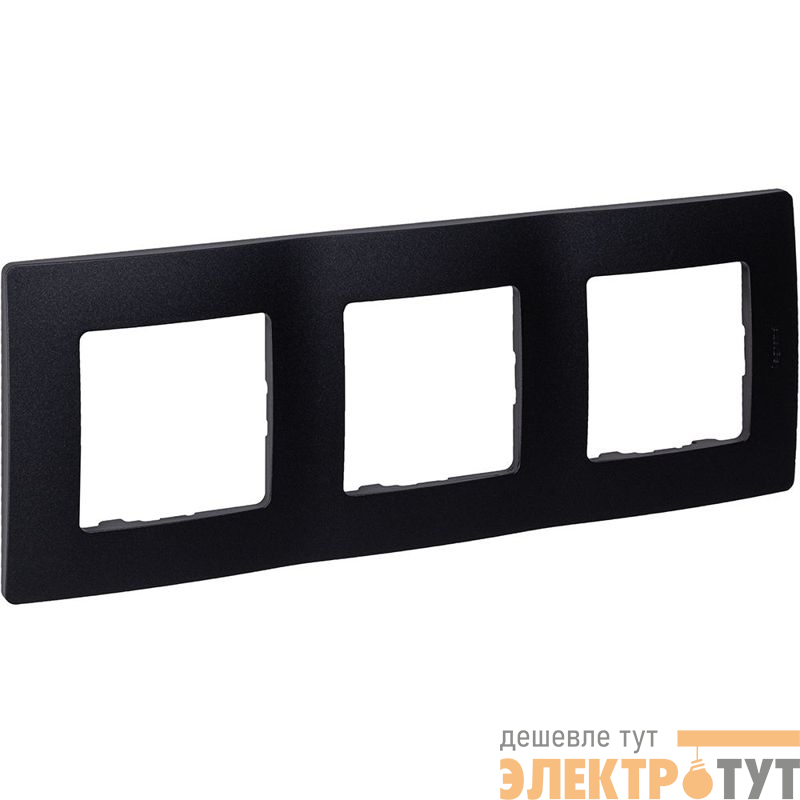 Рамка 3-м СП Etika IP20 антрацит IEK 672583