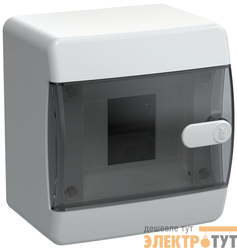 Корпус ЩРН-П-4 UNION Compact IP41 черн. прозр. дверь пластик. IEK UIC-KP12-N-04-41-K01