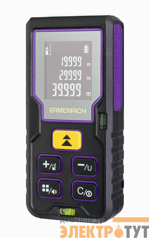 Рулетка лазерная Reel PLUS GD80 фиолет. Ermenrich 85315