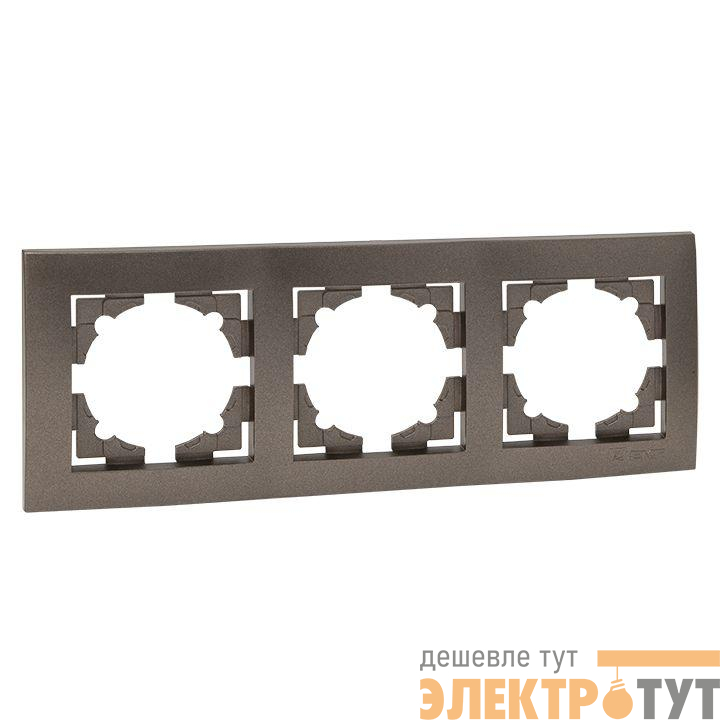 Рамка 3-м Валенсия графит EKF EWM-G-303-60