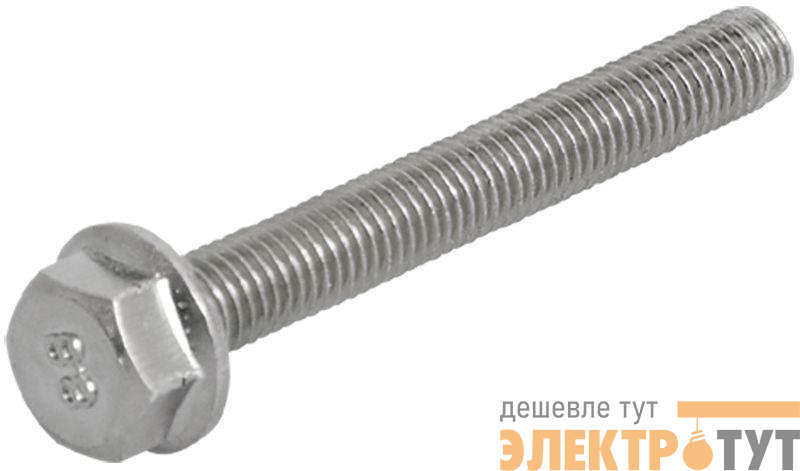 Болт с шестигранной головкой М8х65 со стопорным буртом IEK CLP1M-B-8-65-1