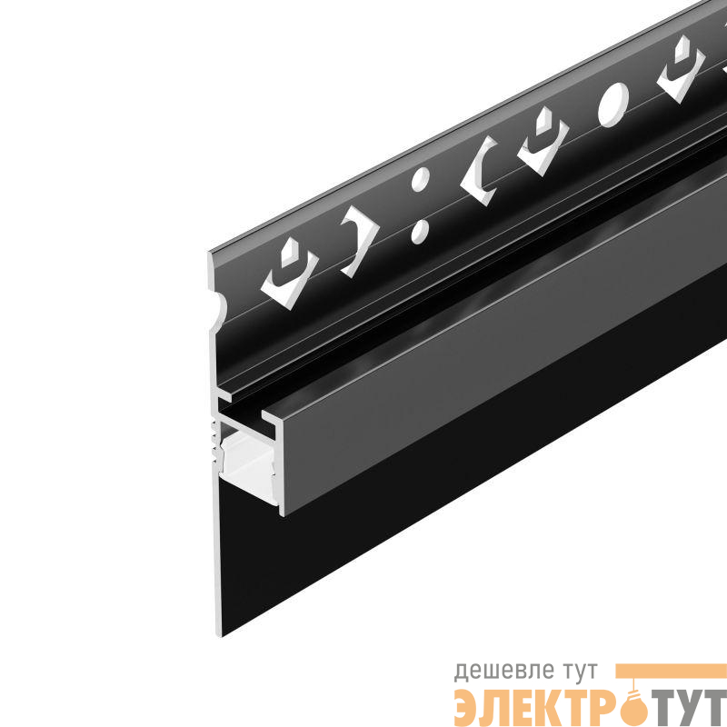 Профиль ARH-PLINTUS-FANTOM-2000 BLACK L2000 алюм. Arlight 038550
