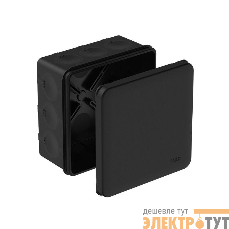 Коробка распределительная MultiBox IP66 100х100х50 DIY (со стикером) черн. SE IMT352981