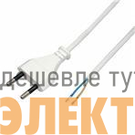 Провод с евроштекером 15м 2х05кв.мм 2.5А бел. Duwi 28560 1