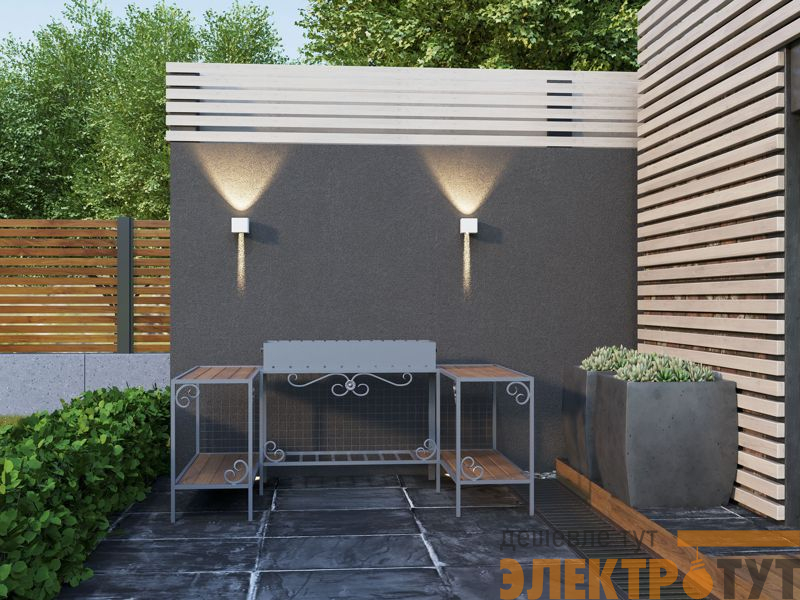 Светильник светодиодный 5111 6Вт 4000К IP65 уличный настенный бел. IEK LT-DBU0-5111-006-40-K01