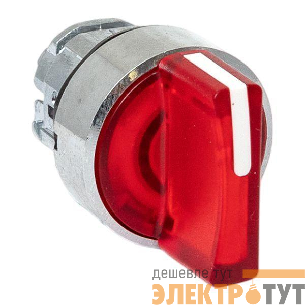 Механизм переключателя исполнительный ХB4 красн. на 3 положения возвратный без фиксации с подсветкой с короткой ручк IP65 EKF XB4BD3L-R-65