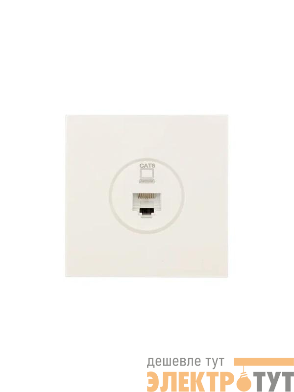 Розетка компьютерная 1-м СП ZIMA IP20 механизм сл. кость LEZARD 704-9088-140