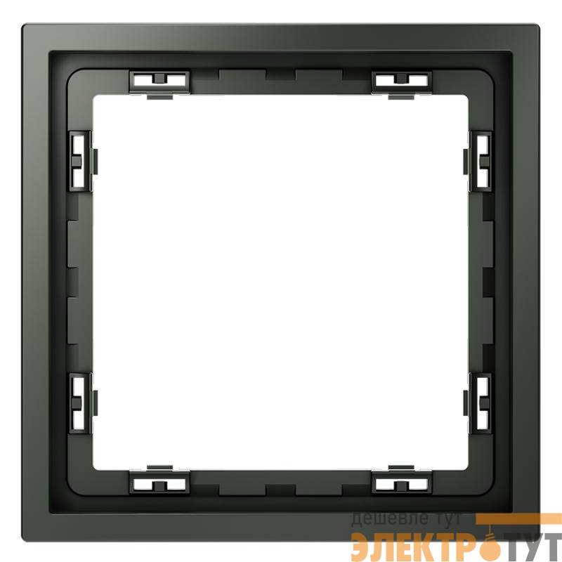 Рамка 1-м S70 пластик. титан Voltum VLS100106