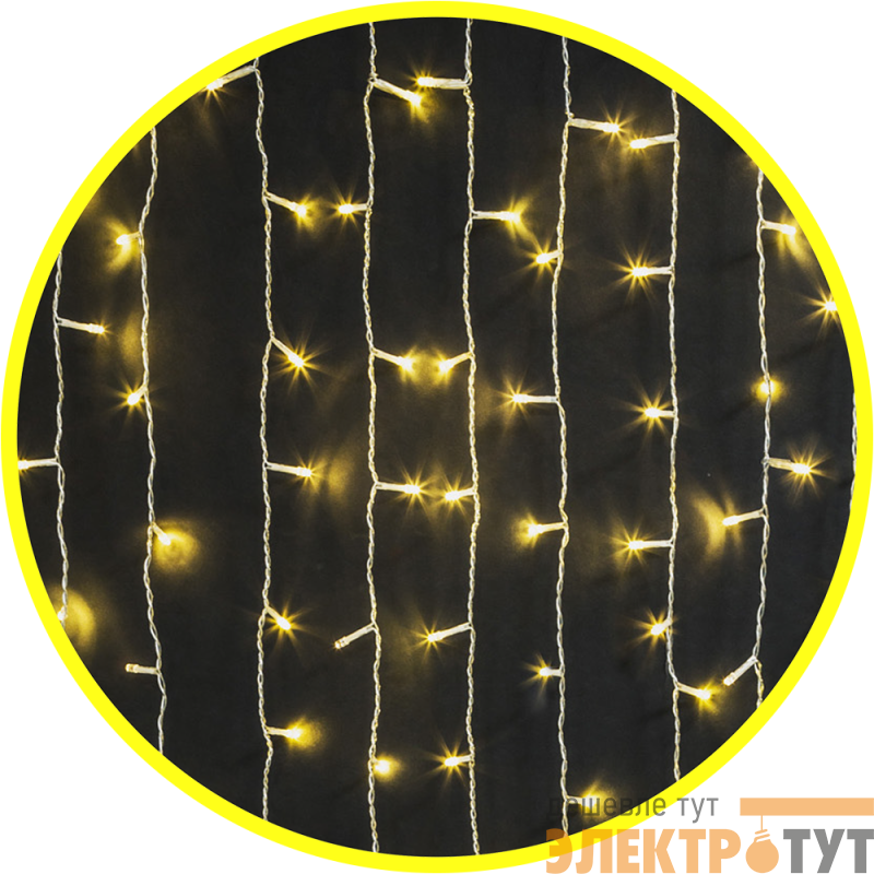 Гирлянда светодиодная "Занавес" 93 691 NGF-С03-04 3х3м 500LED WW IP20 TR Navigator 93691