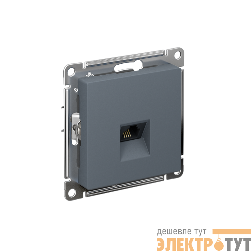 Розетка телефонная 1-м СП AtlasDesign RJ11 механизм грифель SE ATN000781