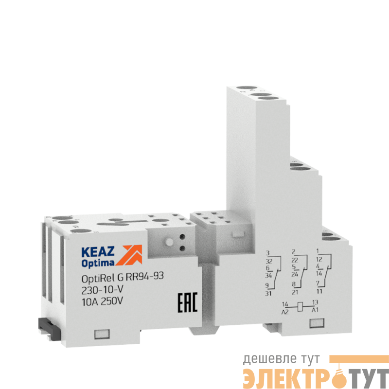 Розетка для реле OptiRel G RR94-94-230-7-V КЭАЗ 281166