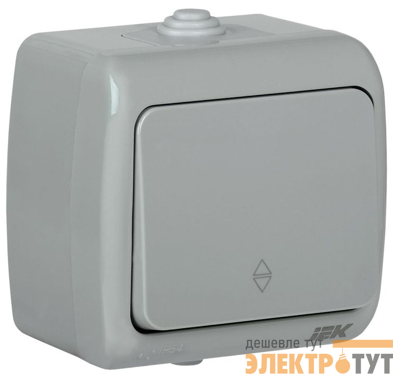 Выключатель проходной 1-кл. 1п ОП AQUATIC ВС-20-1-2-А 10А IP54 GENERICA EVA12-K03-10-54