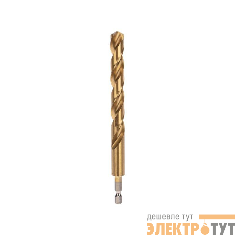 Сверло по металлу 12мм Р6М5 ТИТАН шестигранный хвостовик DIN 338 (уп.1шт) Kranz KR-91-5512