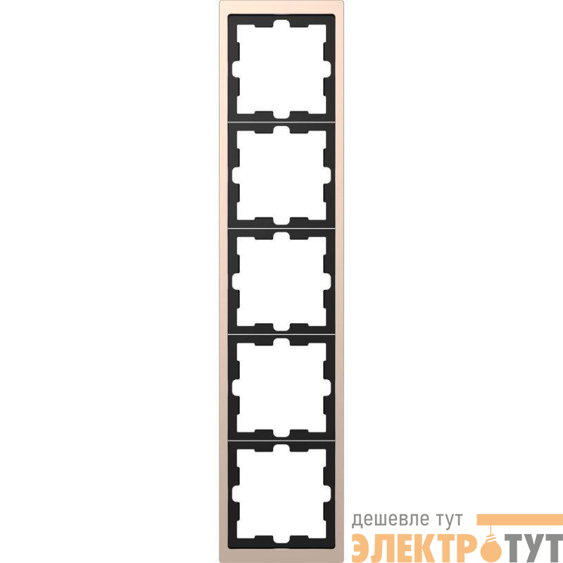 Рамка 5-м Merten D-Life SD шампань SchE MTN4050-6551