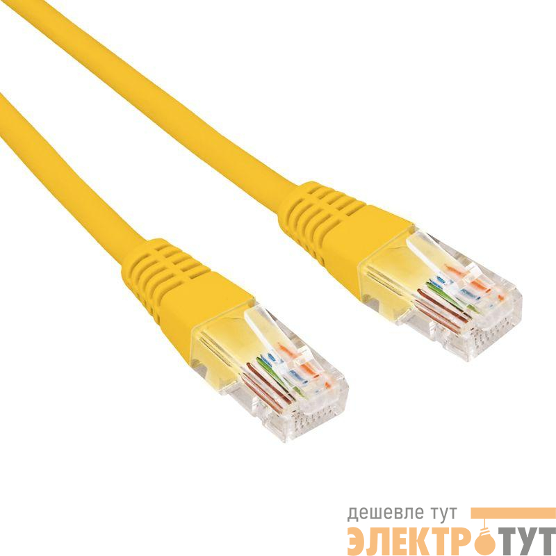 Патч-корд U/UTP CAT 6 RJ45-RJ45 26AWG LSZH желт. 0.3м Rexant 02-0295-03