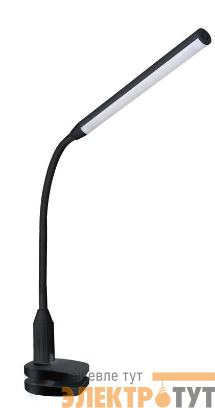 Светильник светодиодный настольный KD-793 C02 6Вт 4000К 230В сенсор. вкл. 4 уровня яркости зажим-струбцина черн. Camelion 12491