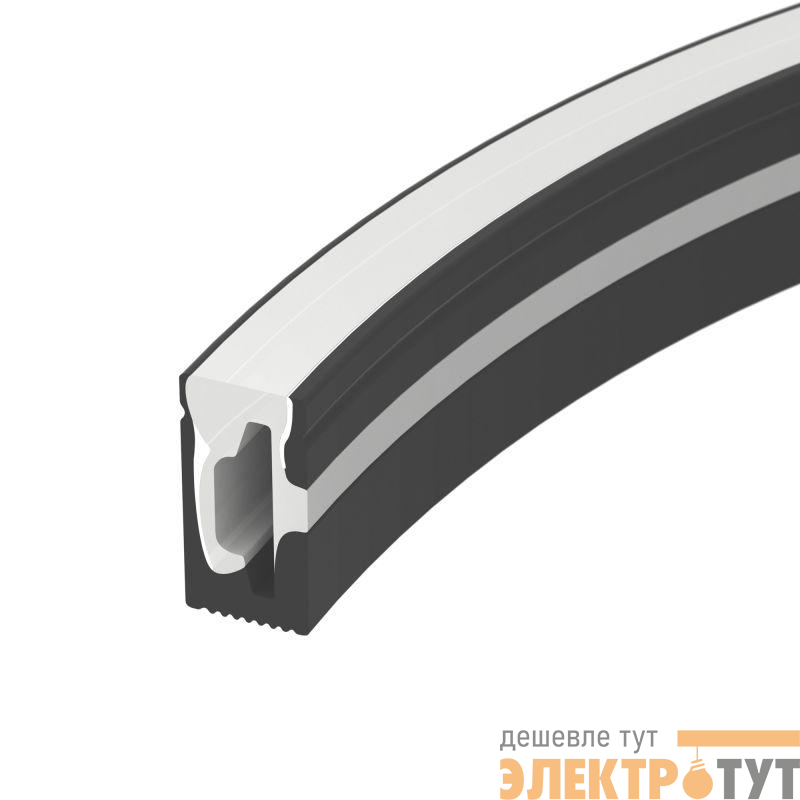 Профиль WPH-FLEX-0612-SIDE-S8-10m BLACK L10000 силикон. (уп.10м) Arlight 045785