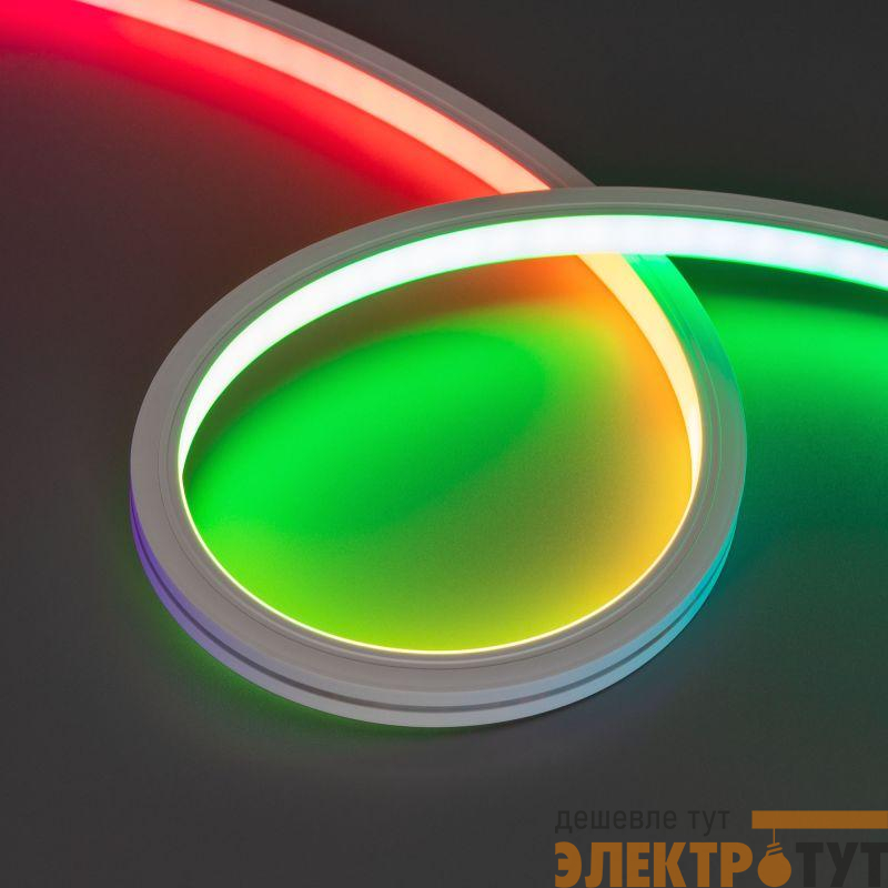 Лента светодиодная DMX MOONLIGHT-TOP-B84-13x12mm 24V RGB-PX7 18Вт/м IP67 wire x2 герметичная силикон (уп.5м) Arlight 041015