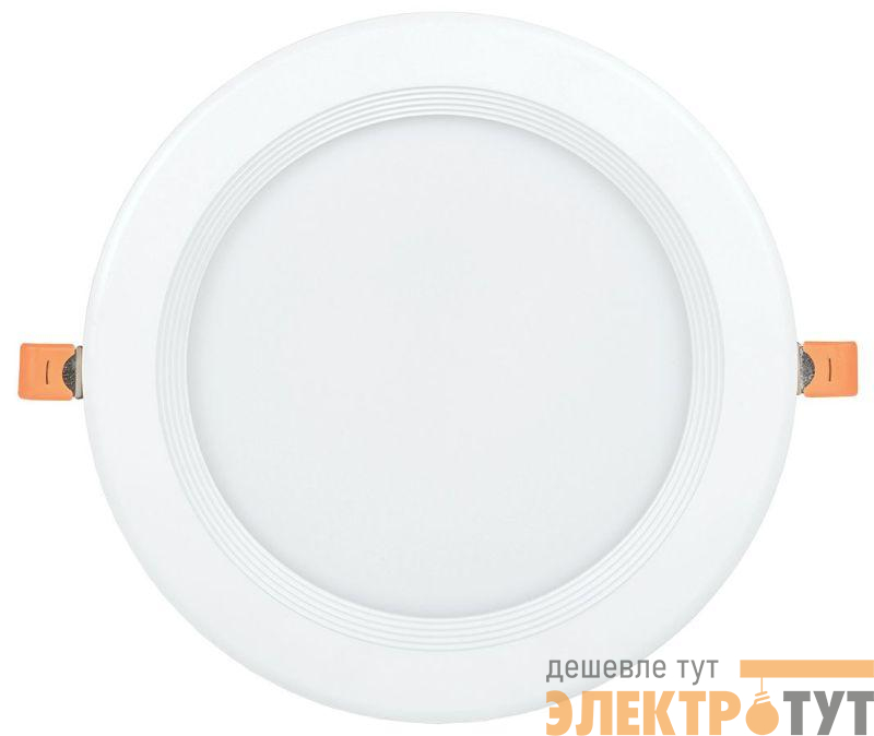 Светильник светодиодный ДВО 1804 PRO 40Вт 4000К IP40 даунлайт встраив. круг бел. IEK LDVO0-1804-40-4000-K01