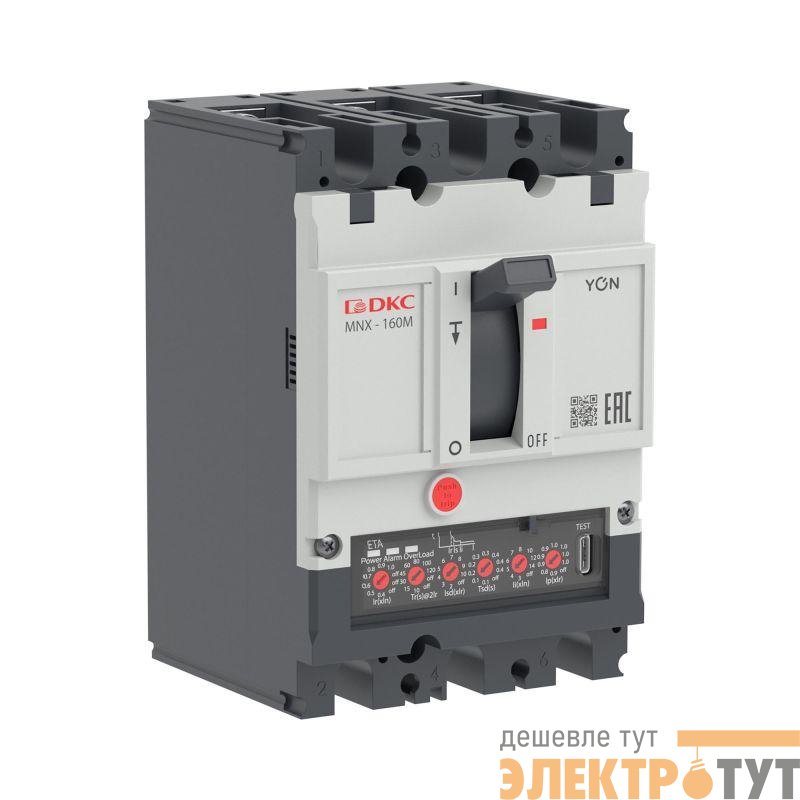 Выключатель автоматический 3P 160А 100кА pro MNX160M при AC415V расцепитель ETE YON MNX160M3PETE0160