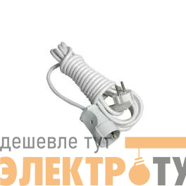 Удлинитель-шнур 1х3м без заземл. 10А IP20 Makel 10007