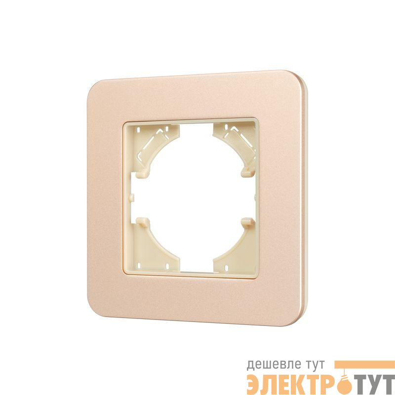 Рамка 1м FRM-AKIRY-SFAL-1-GD алюм. Arlight 049686