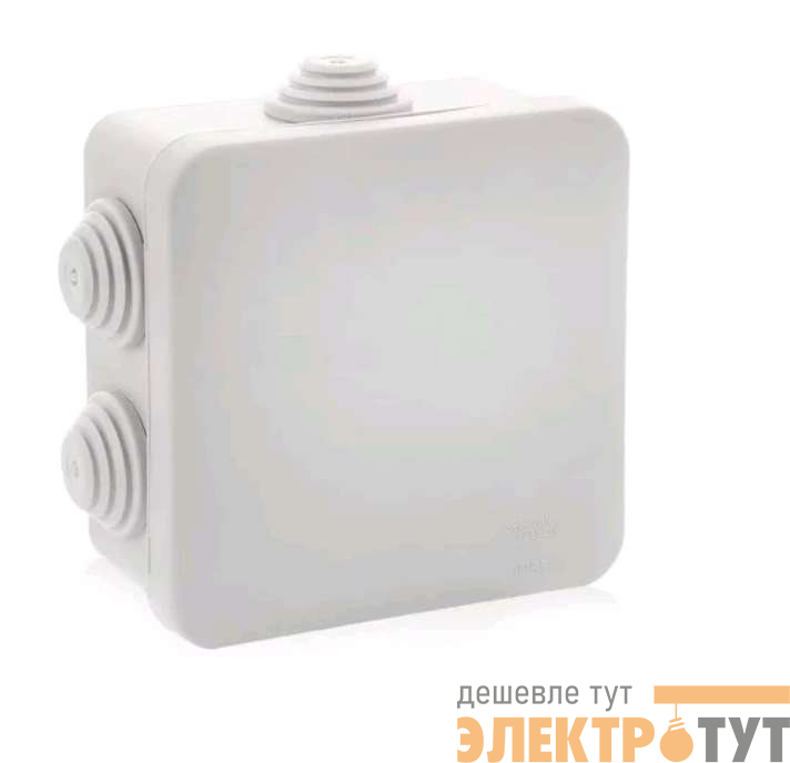 Коробка распределительная ОП 70х70х40мм 7 вводов IP55 бел. Ruvinil 67030Б
