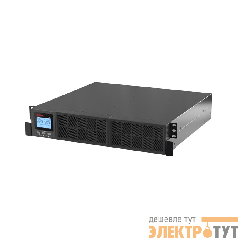 Источник бесперебойного питания Онлайн для Small Rackmount 1000 ВА/1000Вт 1/1 6xIEC C13 1хIEC C19 EPO USB RS-232 Rack 2U 2х9А.ч DKC SMALLR1A5I