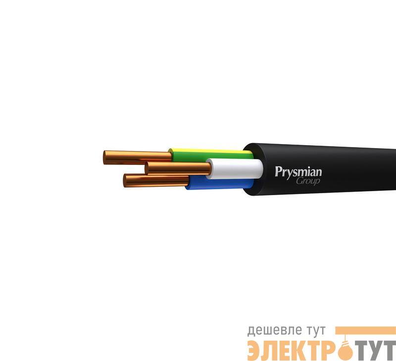 Кабель ВВГнг(А)-LSLTx 3х2.5 ОК (N PE) 0.66кВ (бухта) (м) РЭК-PRYSMIAN 3903050101